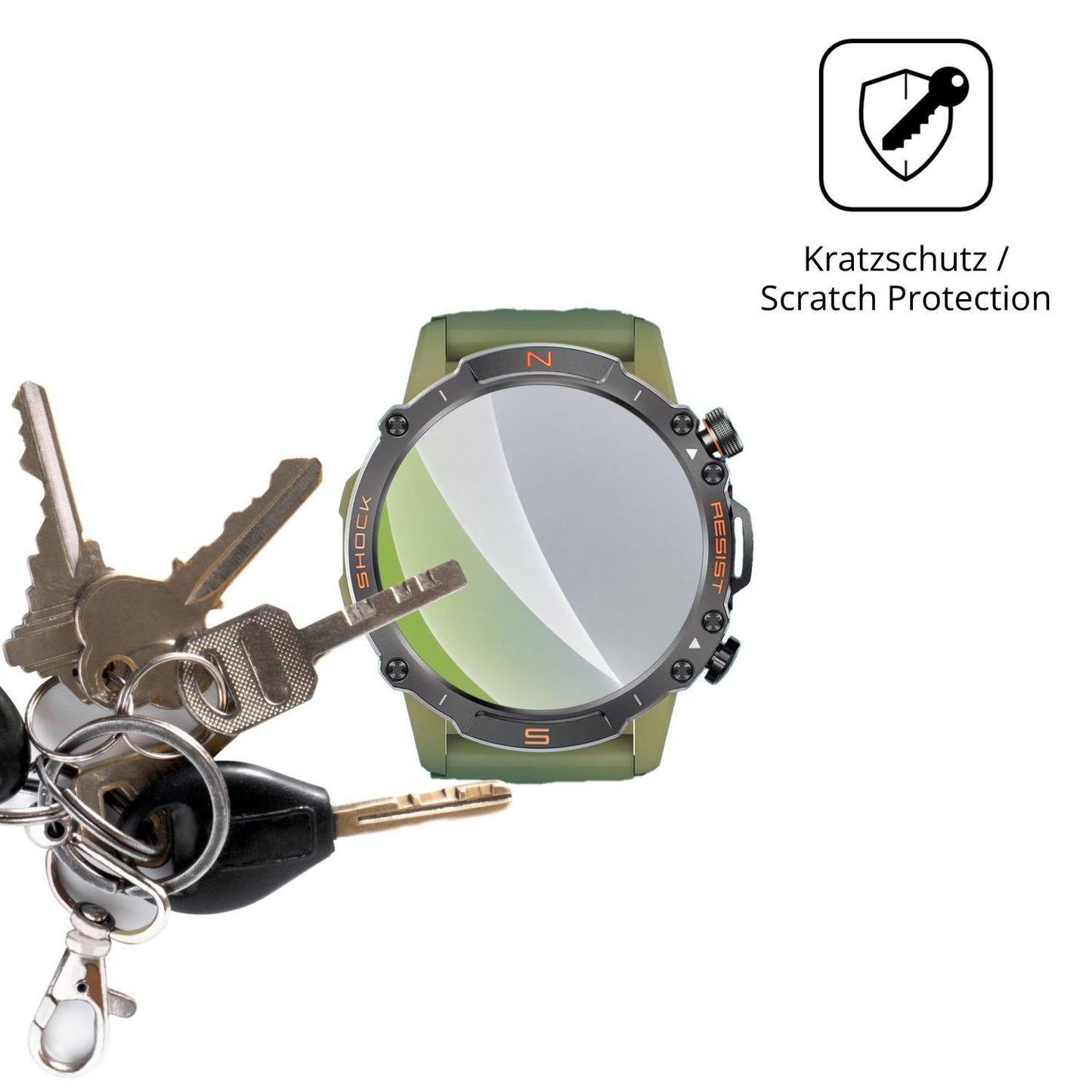6x Schutzfolie matt für WalkerFit M6 Ultra 1.43 Zo (4)
