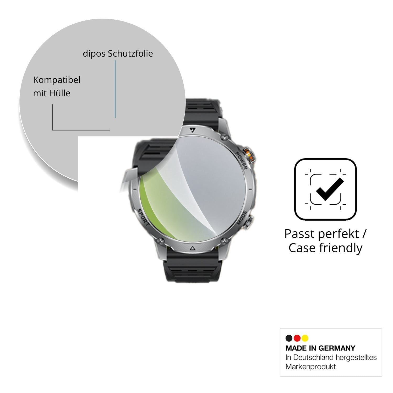 6x Schutzfolie matt für SUNKTA EF26 Display-Schutz (6)