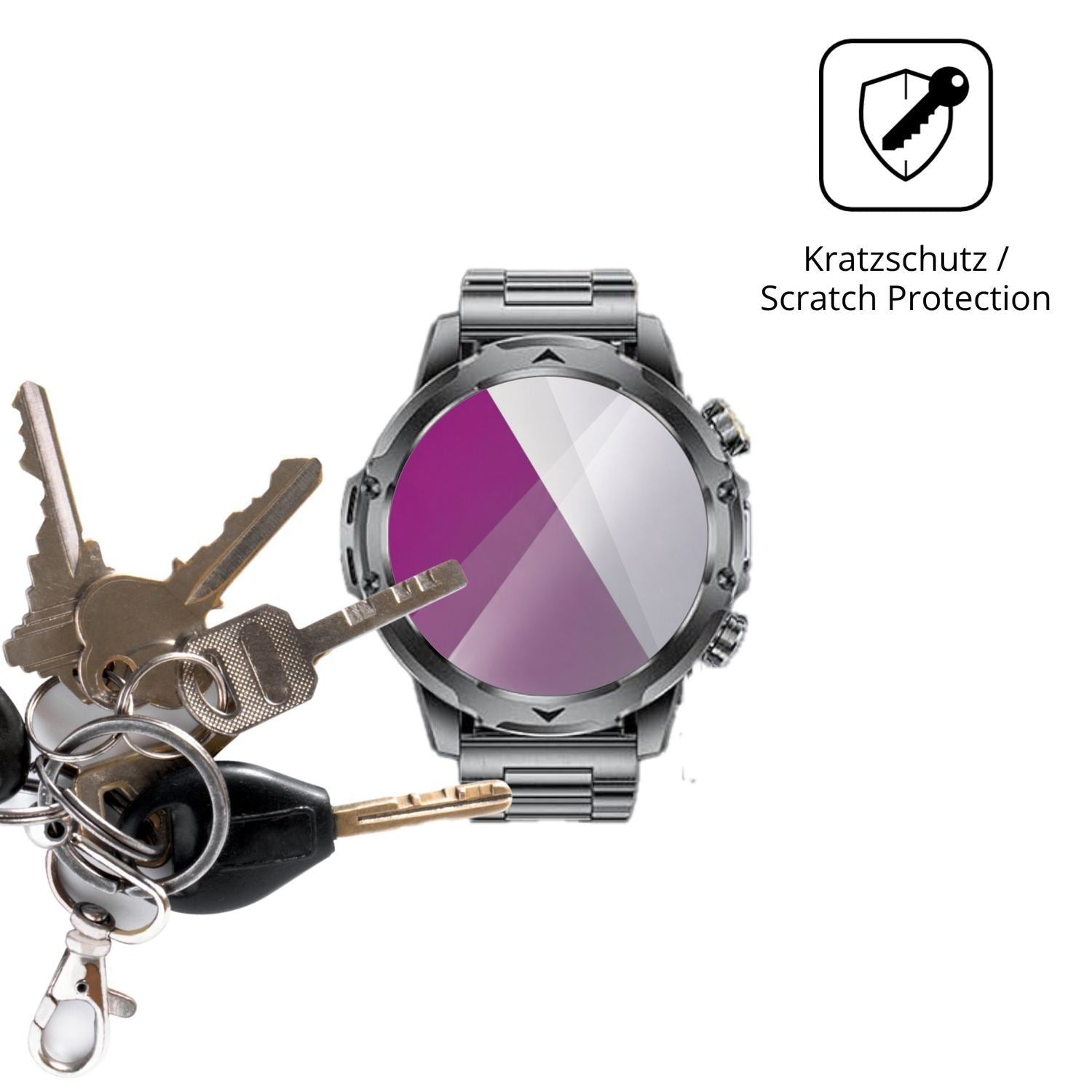 6x Schutzfolie klar für FitVigor EF23 Display-Schu (4)