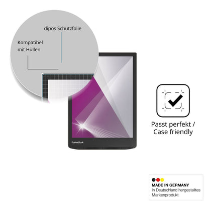 2x Schutzfolie klar für PocketBook InkPad 4 Displa (6)