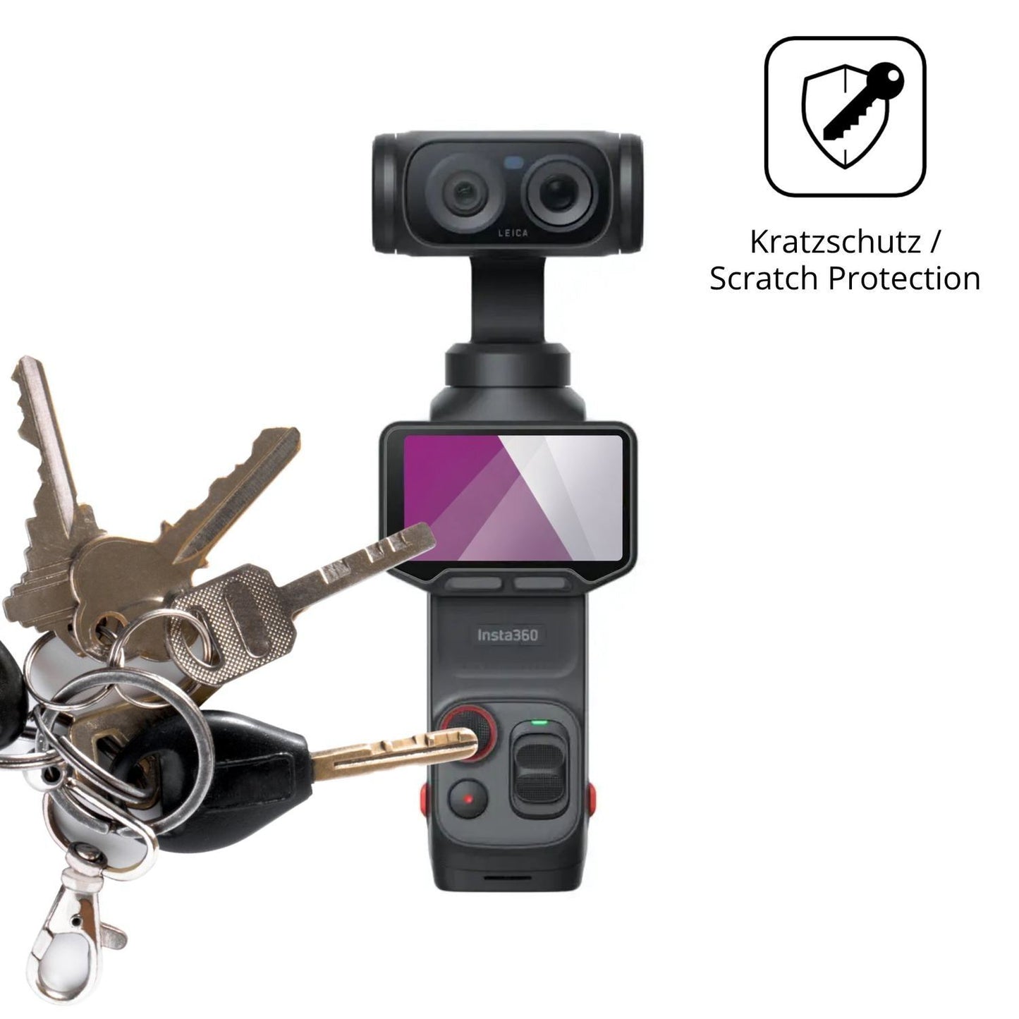 4x Schutzfolie klar für Insta360 Luna Ultra Displa (4)
