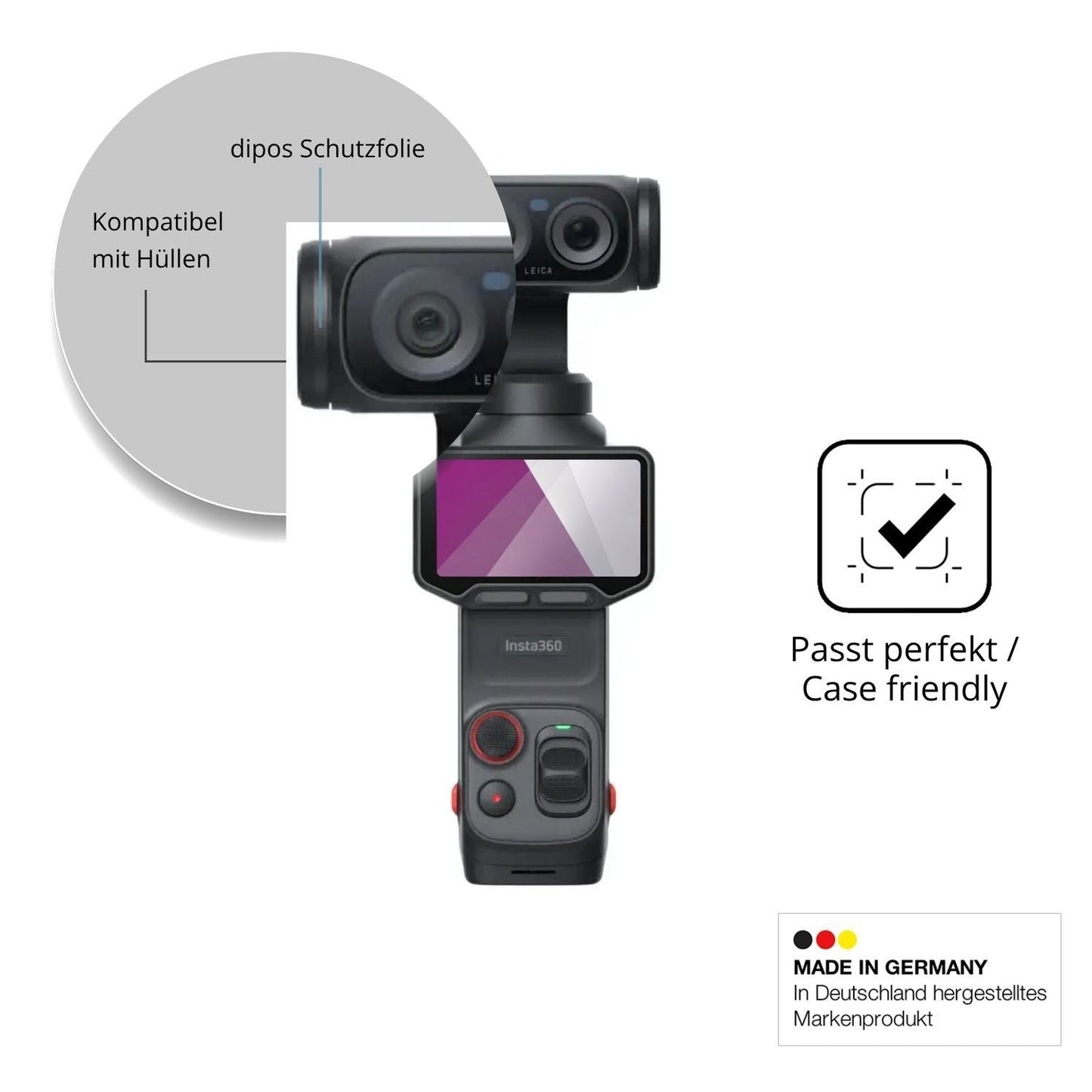 4x Schutzfolie klar für Insta360 Luna Ultra Displa (6)