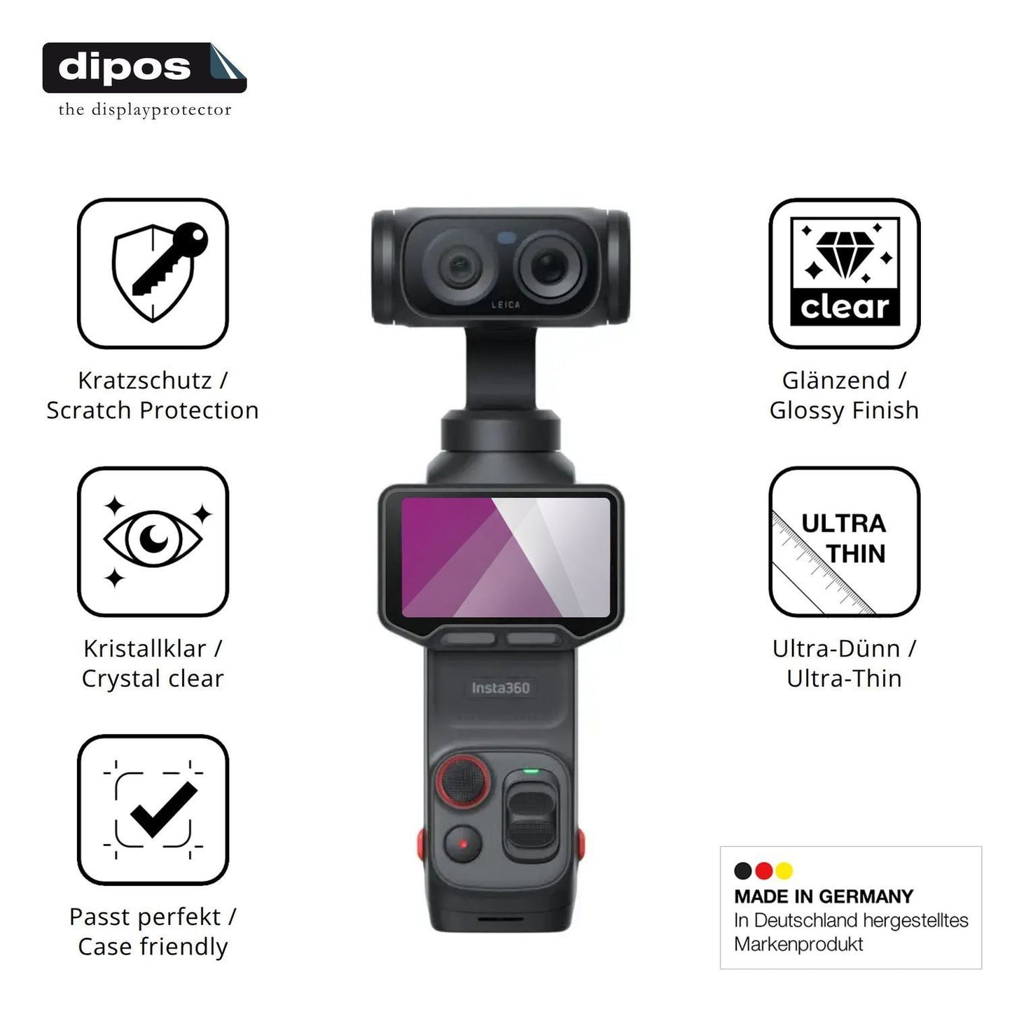 4x Schutzfolie klar für Insta360 Luna Ultra Displa (7)