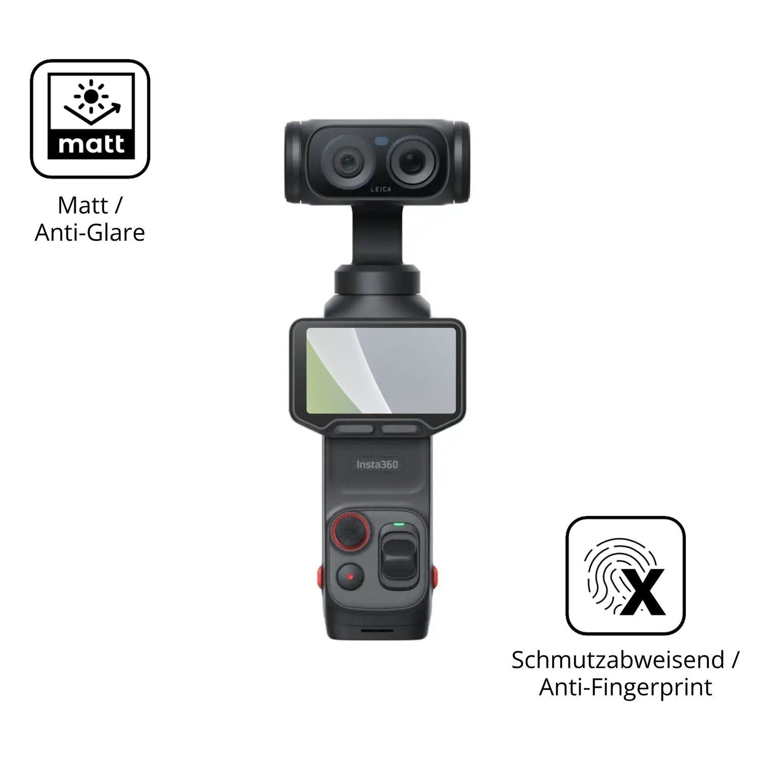 4x Schutzfolie matt für Insta360 Luna Ultra Displa (5)