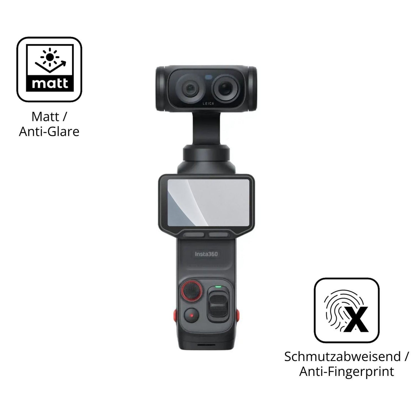 2x 9H Schutzfolie matt für Insta360 Luna Ultra Pan (5)