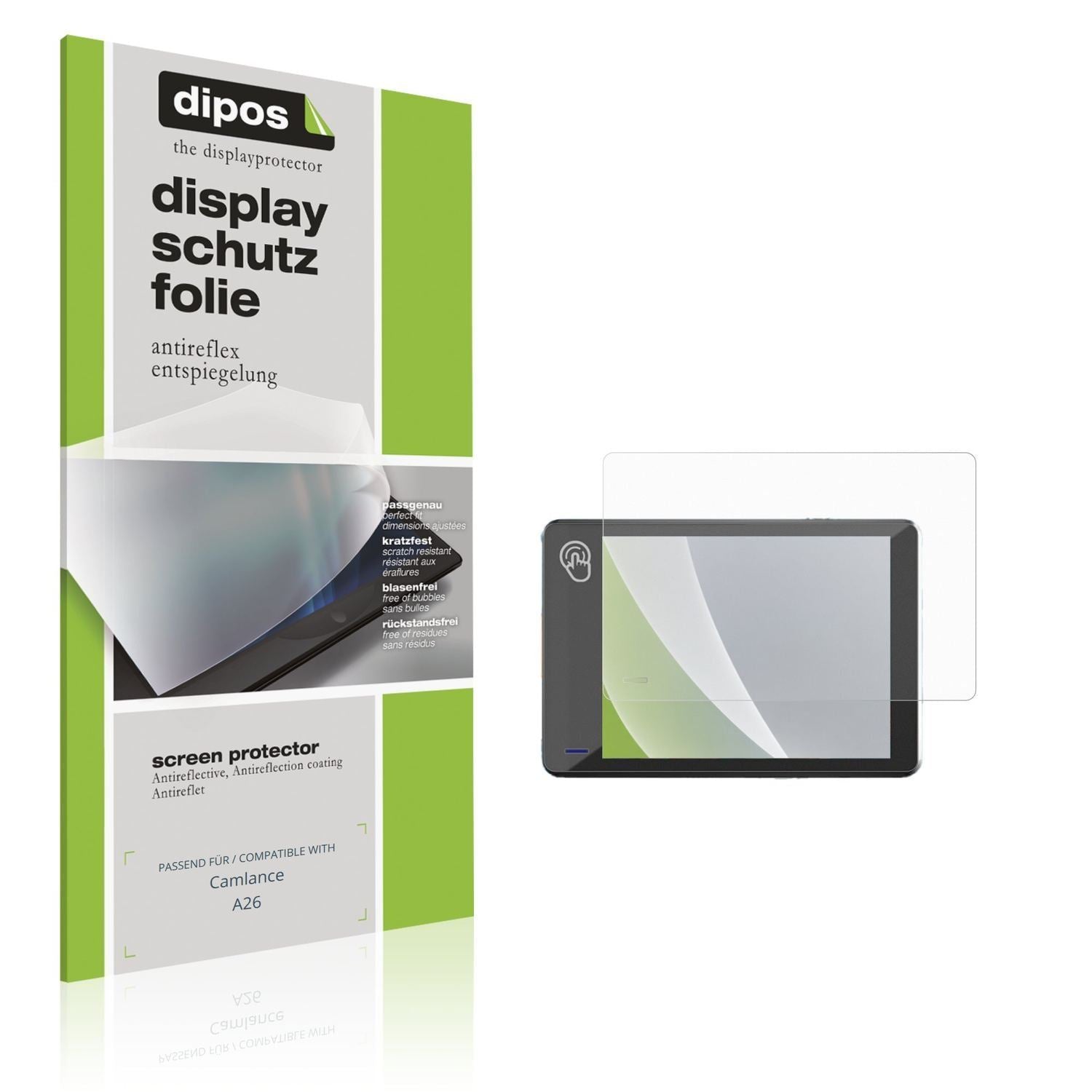 4x Schutzfolie matt für Camlance A26 Display-Schut (1)