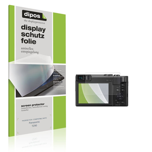 4x Schutzfolie matt für Panasonic TZ90 Display-Sch (1)