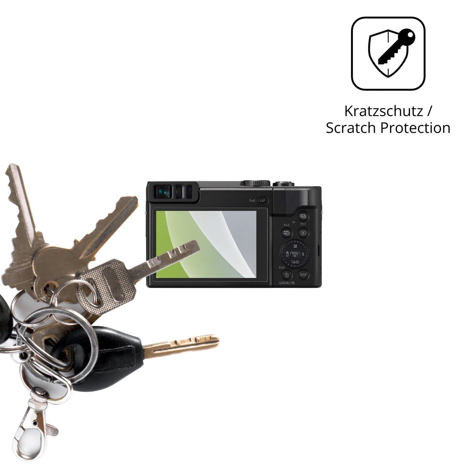 4x Schutzfolie matt für Panasonic TZ90 Display-Sch (4)