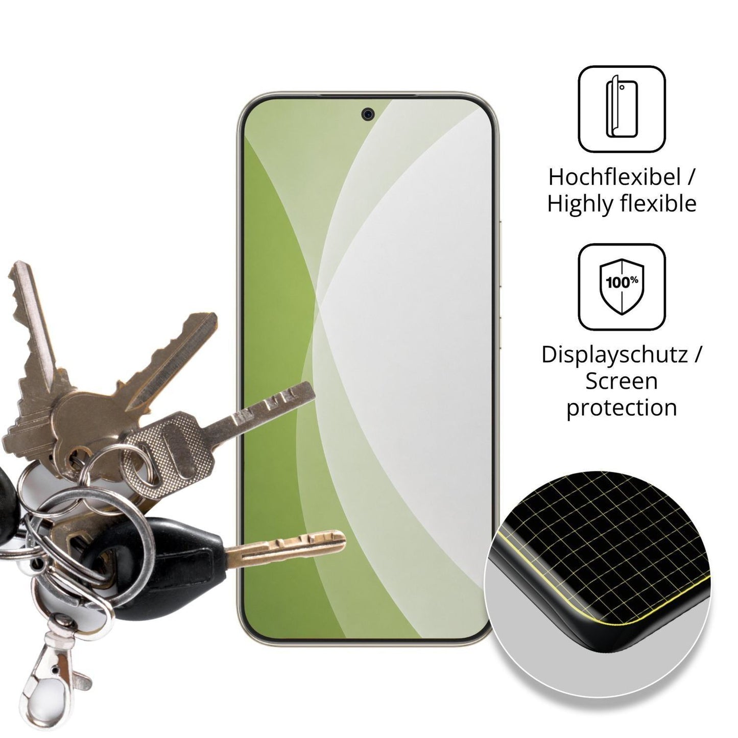 2x Full Cover Schutzfolie matt für Honor X80 Pro M (3)