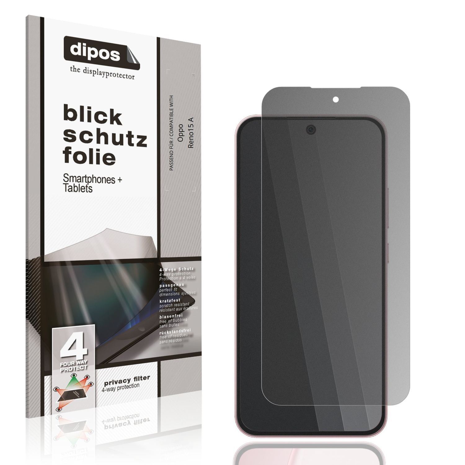 Blickschutzfolie für Oppo Reno15 A matt Schutzfoli (1)
