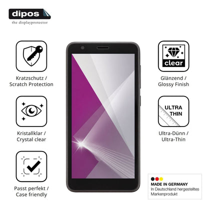 4x Schutzfolie klar für Telstra T-Essential Displa (7)