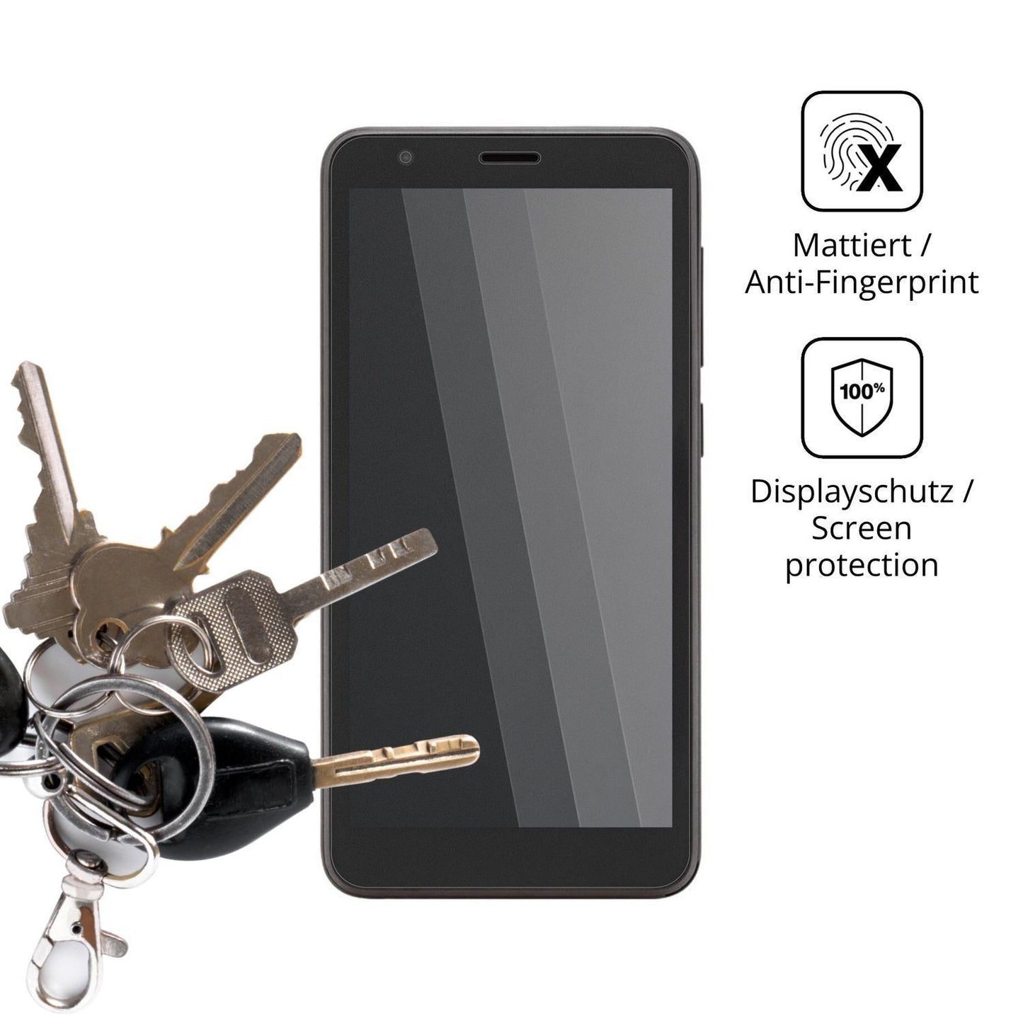 Blickschutzfolie für Telstra T-Essential matt Schu (3)