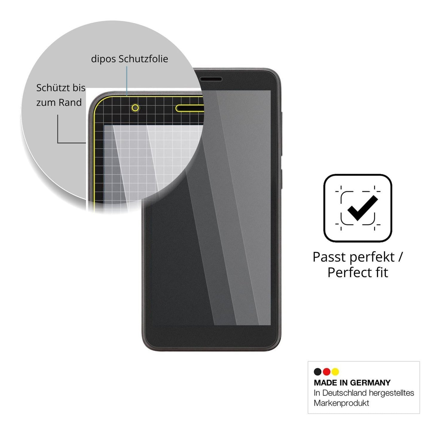 Blickschutzfolie für Telstra T-Essential matt Schu (4)