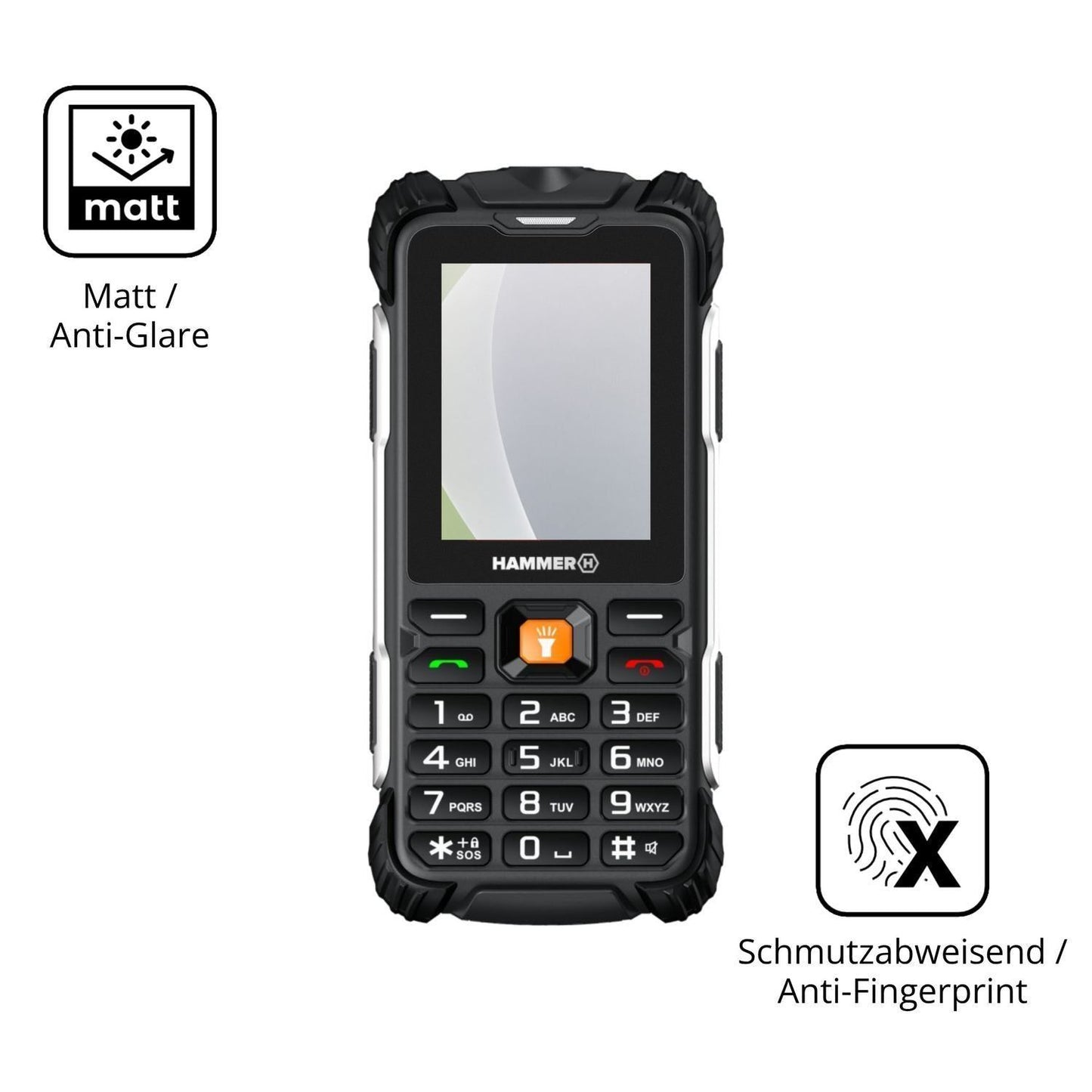 4x Schutzfolie matt für Hammer Forge LTE Display-S (5)