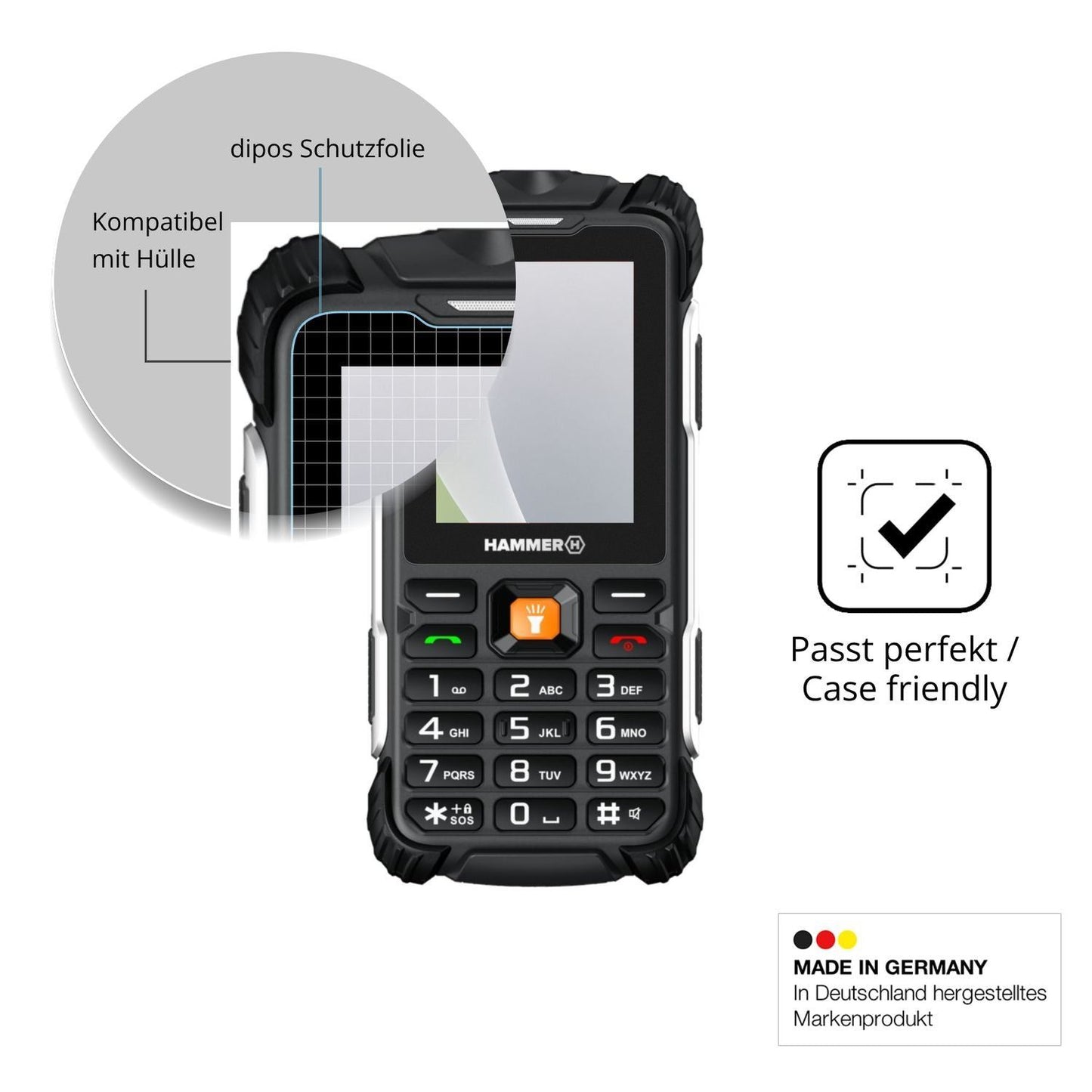 4x Schutzfolie matt für Hammer Forge LTE Display-S (6)