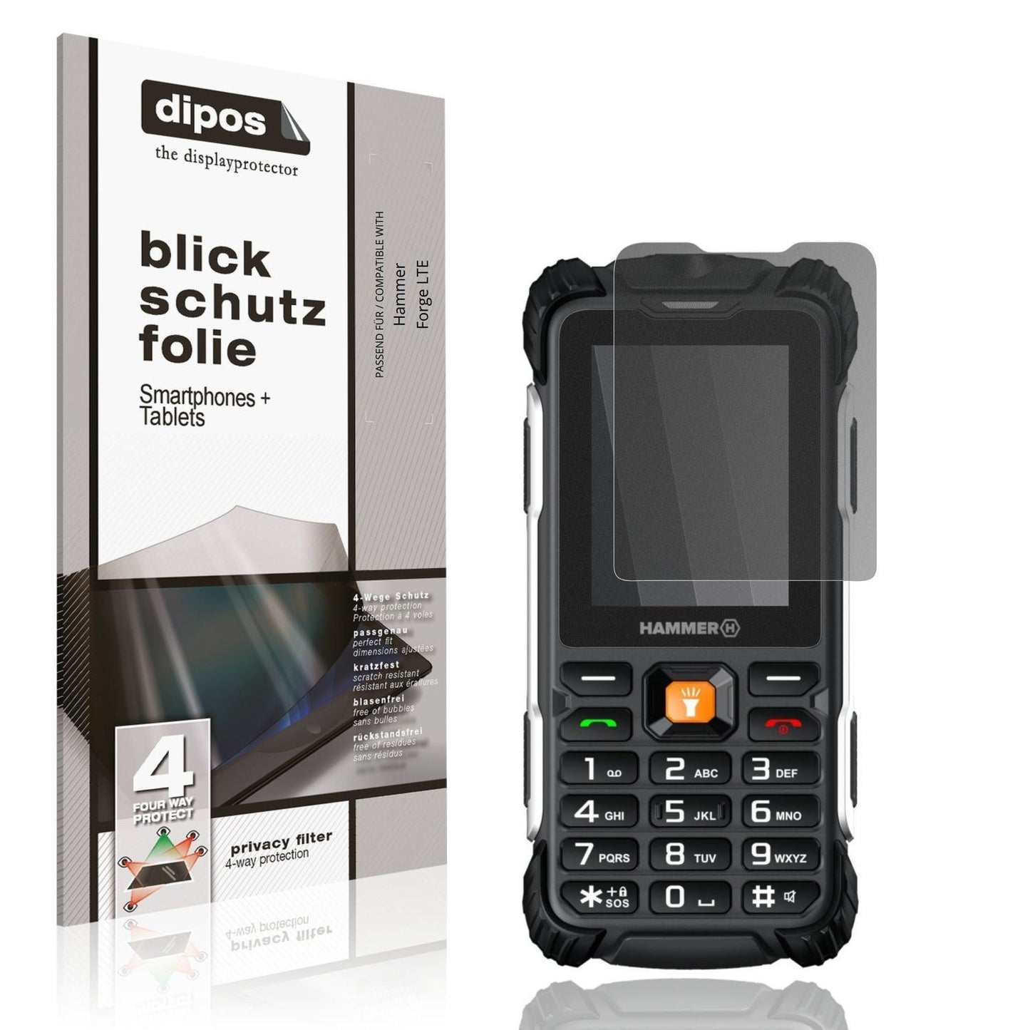 Blickschutzfolie für Hammer Forge LTE matt Schutzf (1)