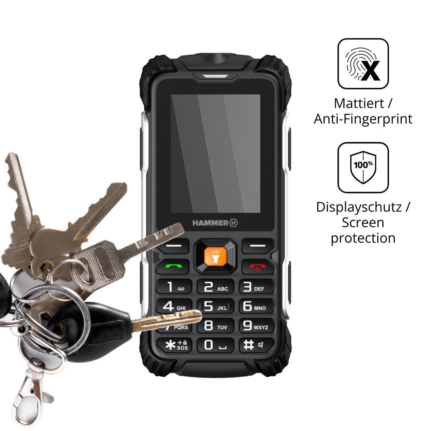 Blickschutzfolie für Hammer Forge LTE matt Schutzf (3)