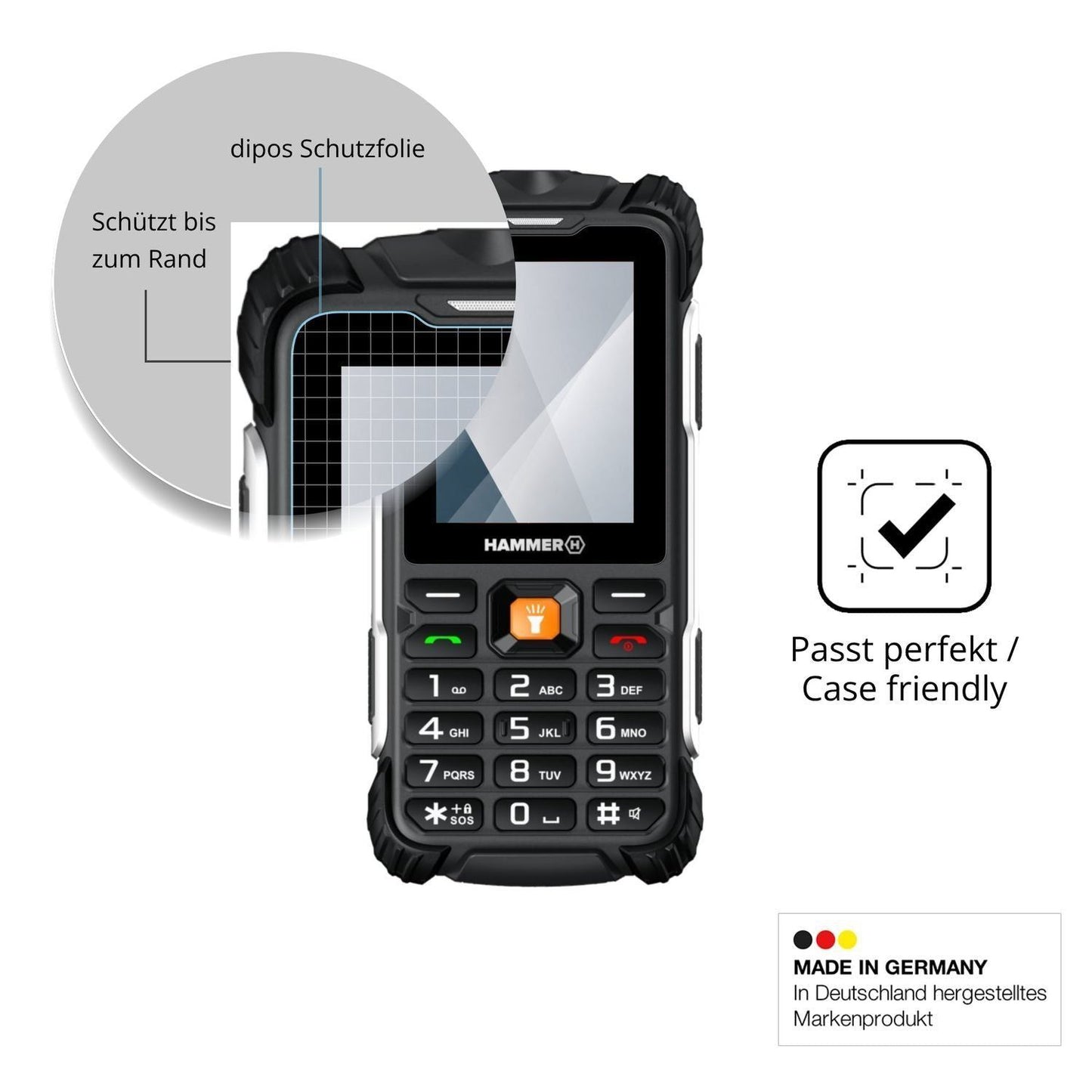 2x 9H Schutzfolie für Hammer Forge LTE Panzerfolie (6)