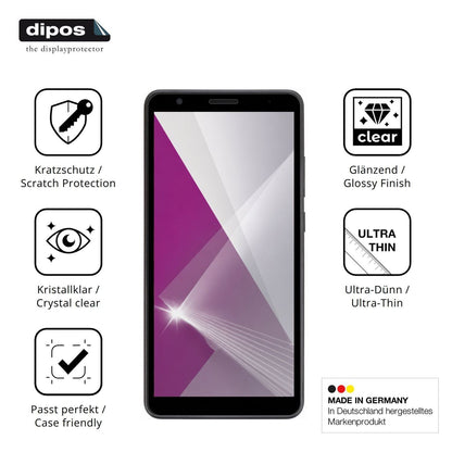 4x Schutzfolie klar für Telstra T-Essential 2 Disp (7)