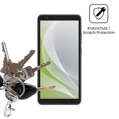 4x Schutzfolie matt für Telstra T-Essential 2 Disp (4)