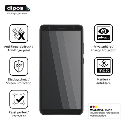 Blickschutzfolie für Telstra T-Essential 2 matt Sc (5)