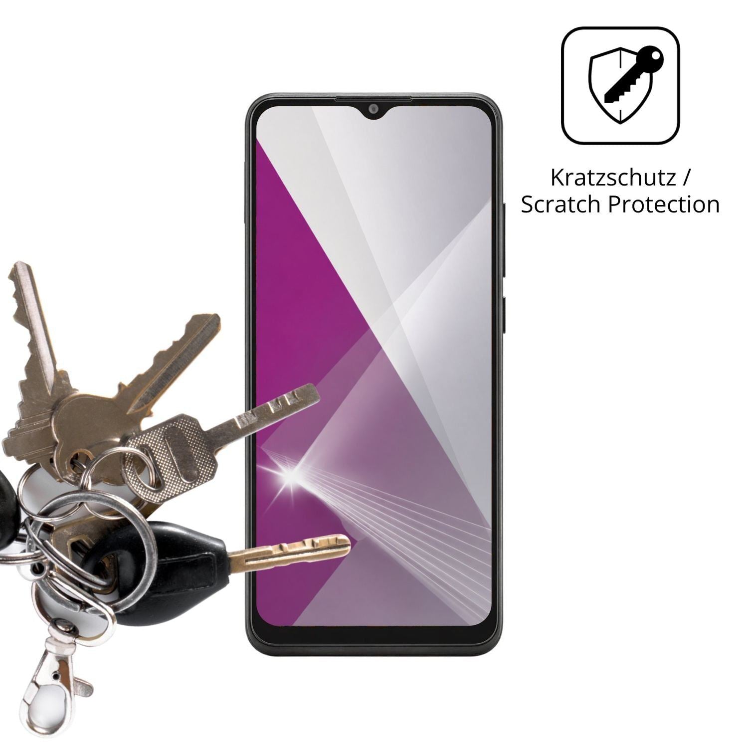 4x Schutzfolie klar für Telstra T-Pro Display-Schu (4)