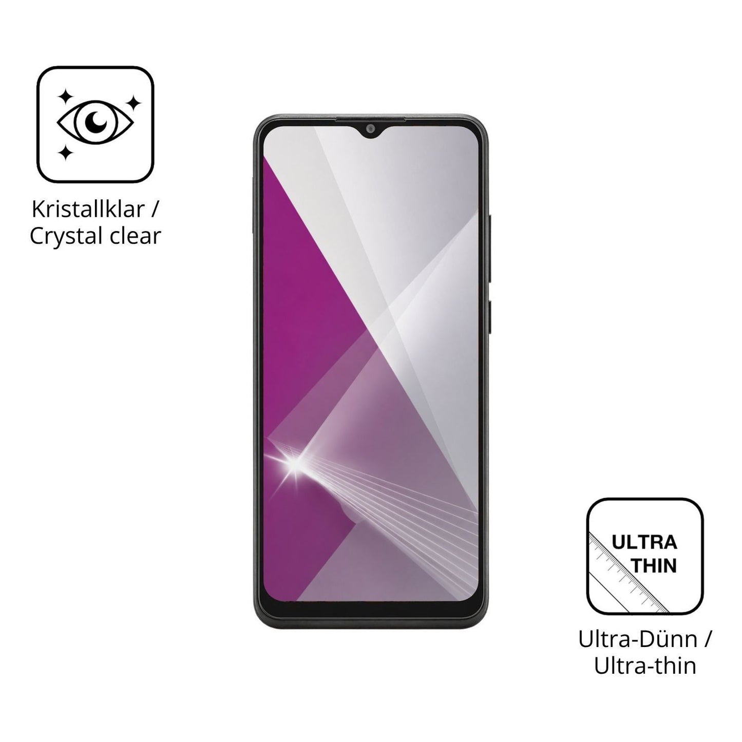 4x Schutzfolie klar für Telstra T-Pro Display-Schu (5)