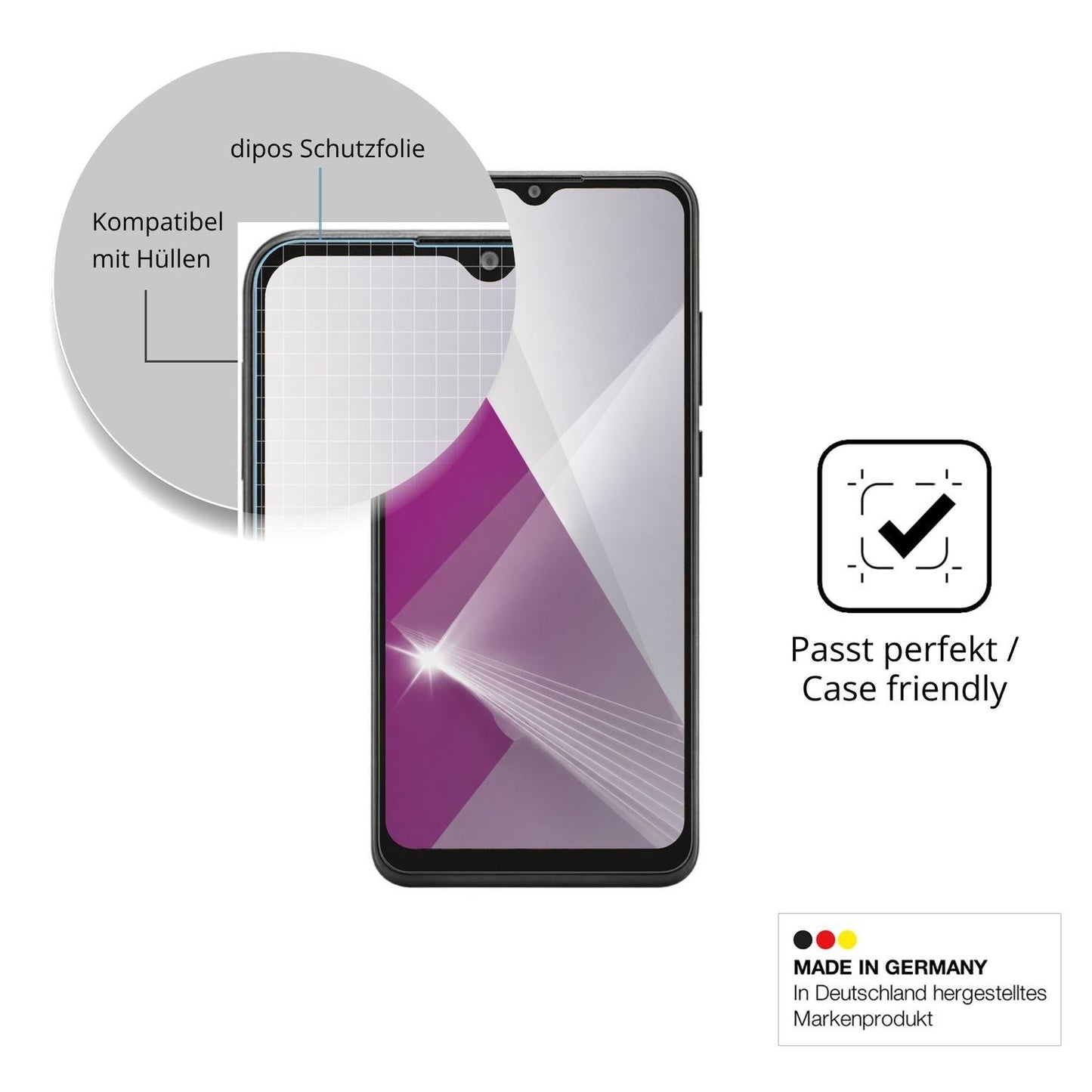 4x Schutzfolie klar für Telstra T-Pro Display-Schu (6)