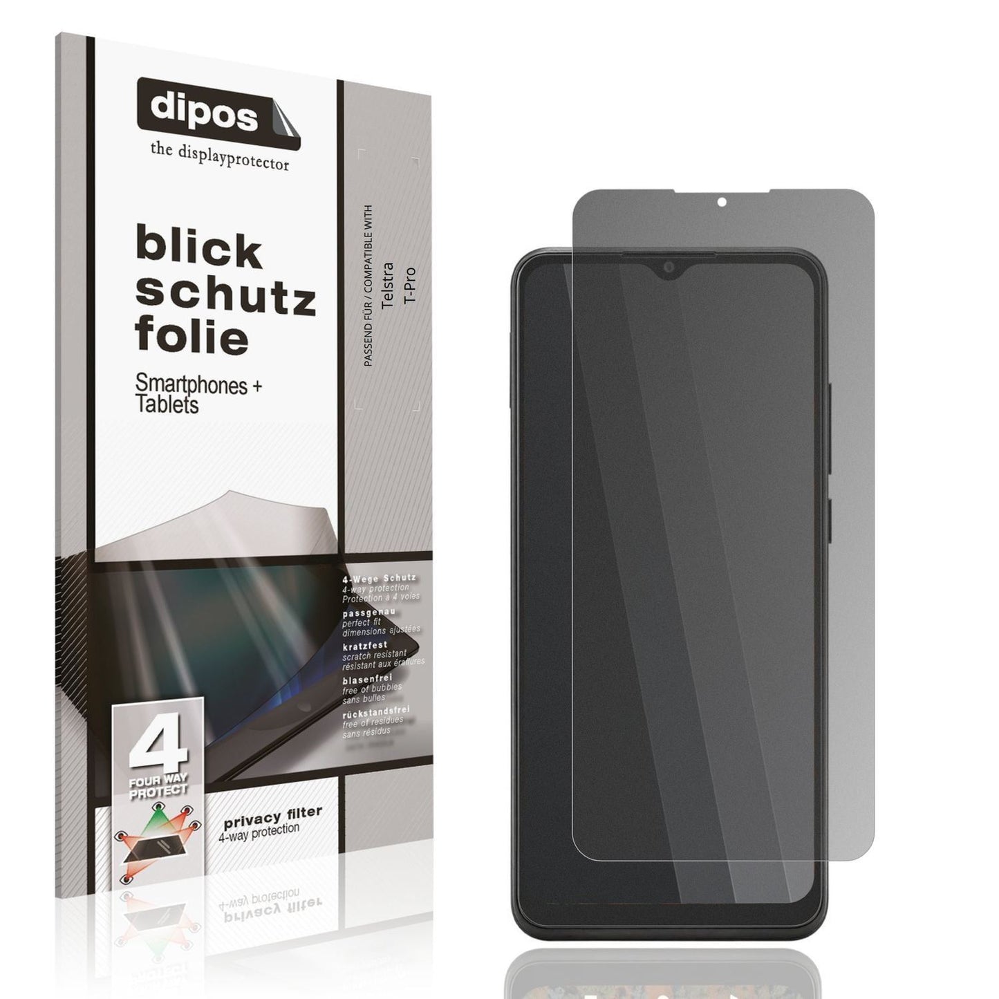 Blickschutzfolie für Telstra T-Pro matt Schutzfoli (1)