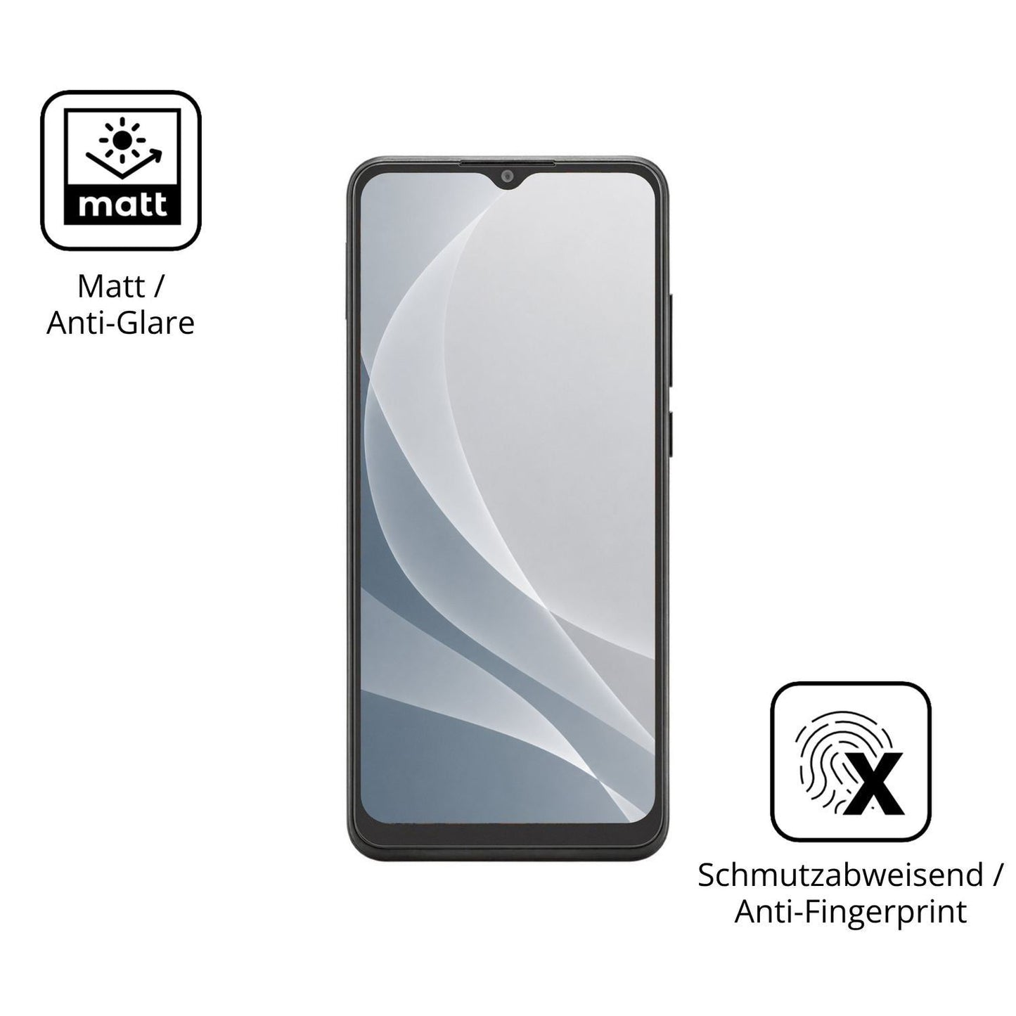 2x 9H Schutzfolie matt für Telstra T-Pro Panzerfol (5)