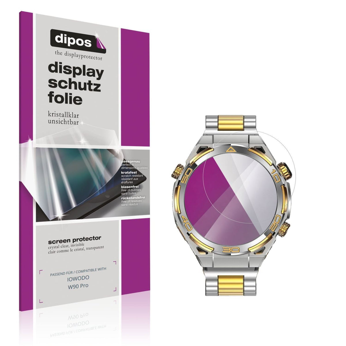 6x Schutzfolie klar für IOWODO W90 Pro Display-Sch (1)