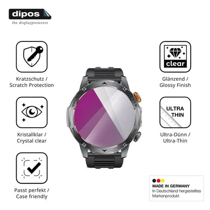 6x Schutzfolie klar für FITFLEX EF12 Display-Schut (7)