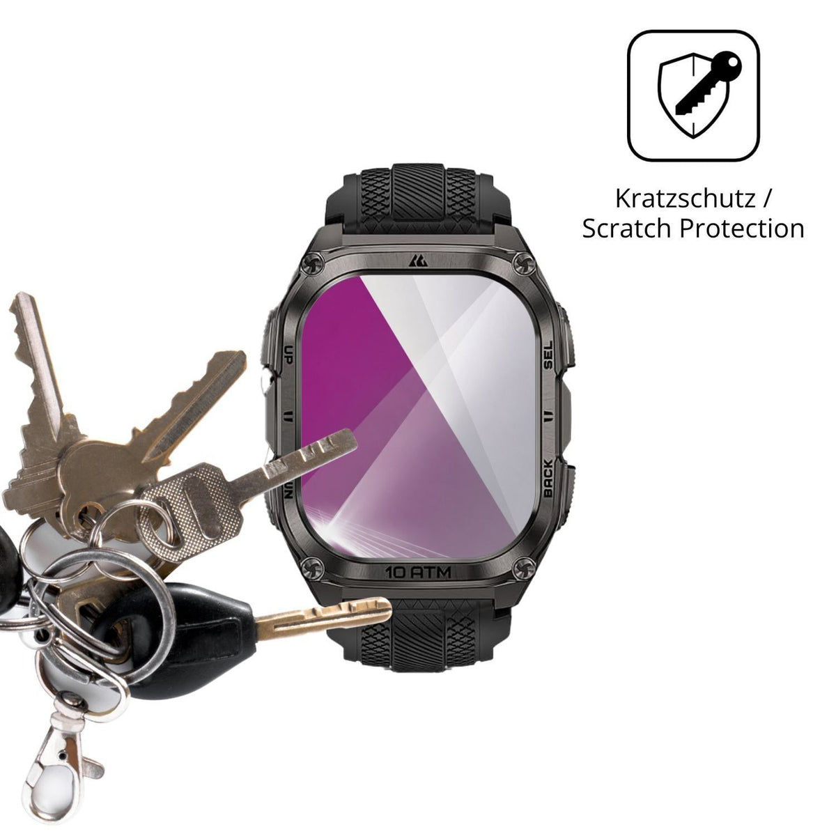 6x Schutzfolie klar für KOSPET Tank M4 SE Display- (4)