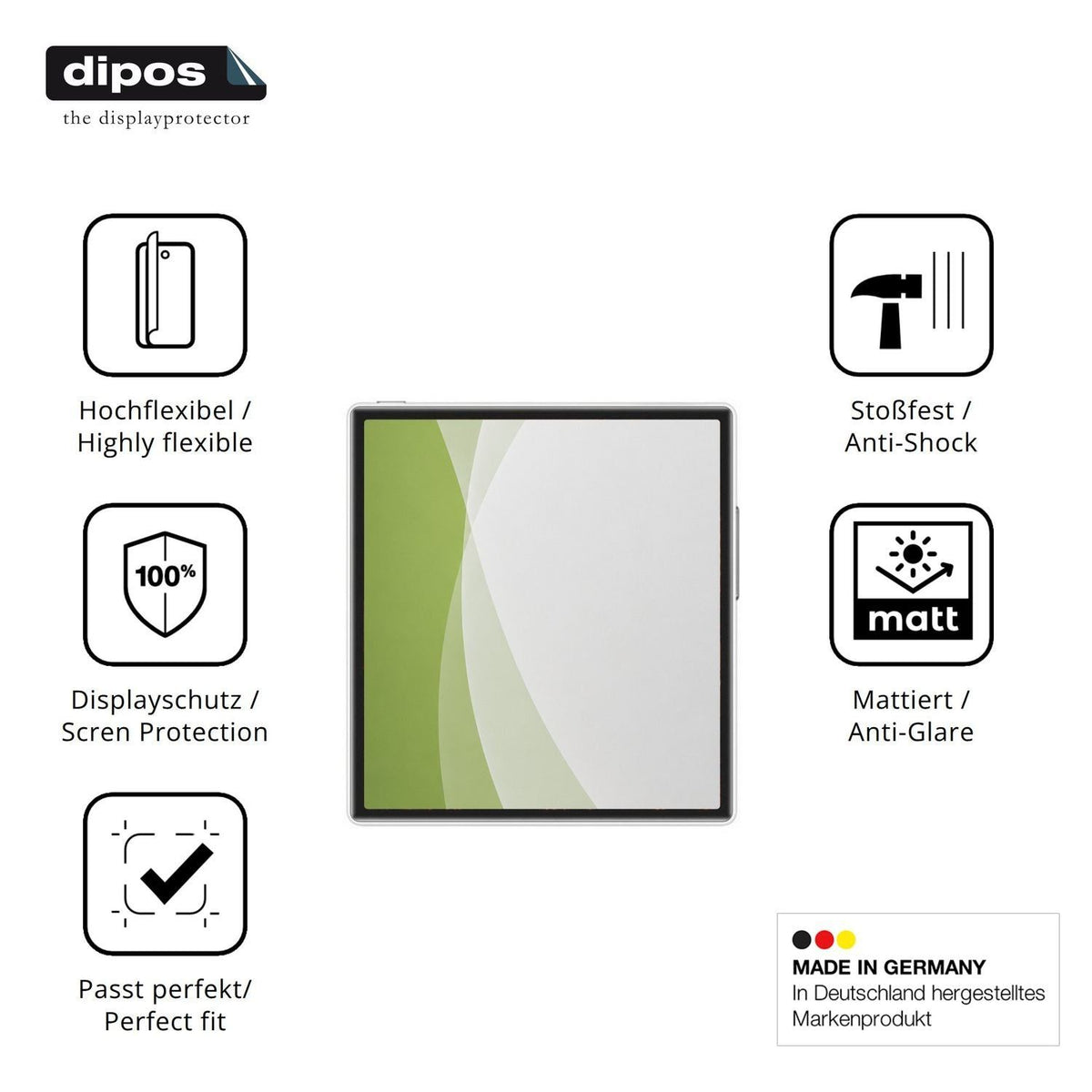 2x Full Cover Schutzfolie matt für Philips Z19 (7)