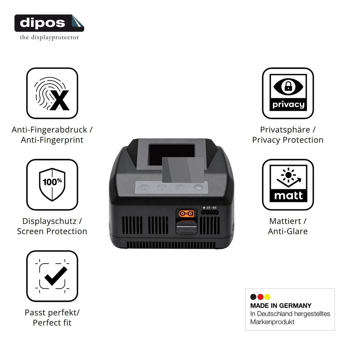 Blickschutzfolie für Spektrum Smart Charger S1100  (5)