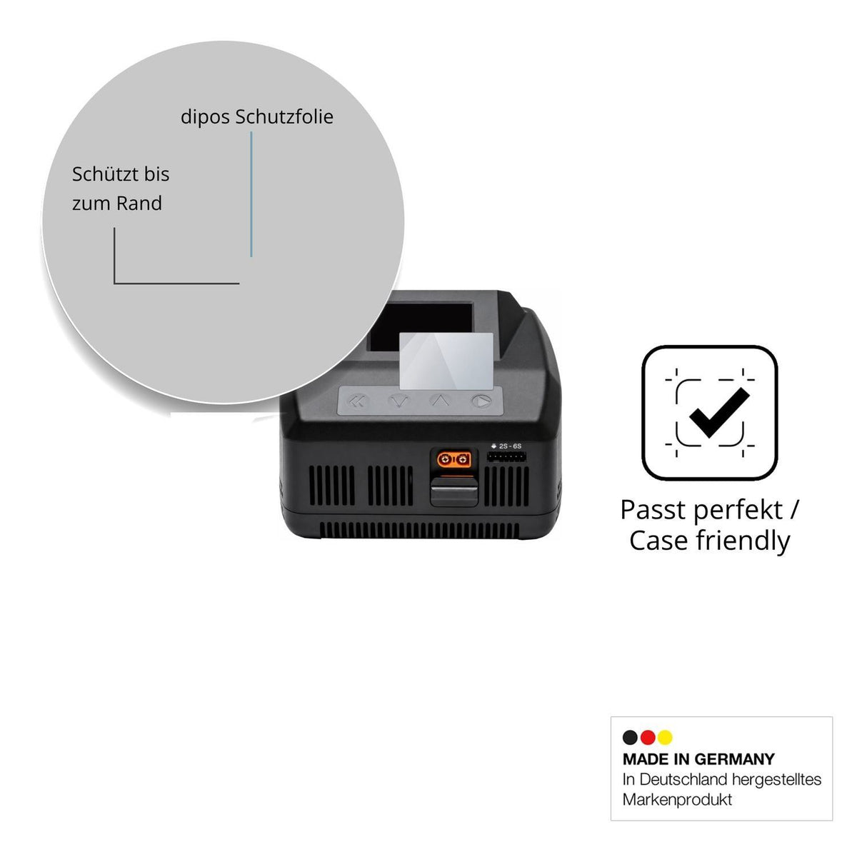 2x 9H Schutzfolie für Spektrum Smart Charger S1100 (6)