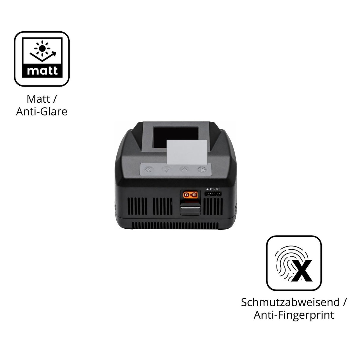 2x 9H Schutzfolie matt für Spektrum Smart Charger  (5)