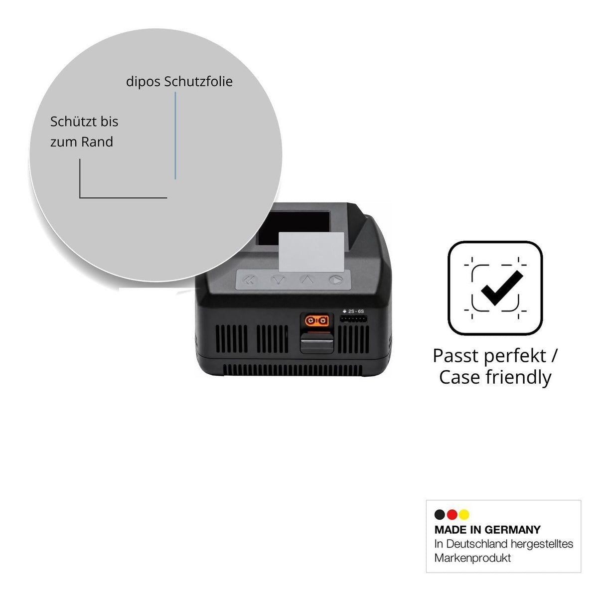 2x 9H Schutzfolie matt für Spektrum Smart Charger  (6)
