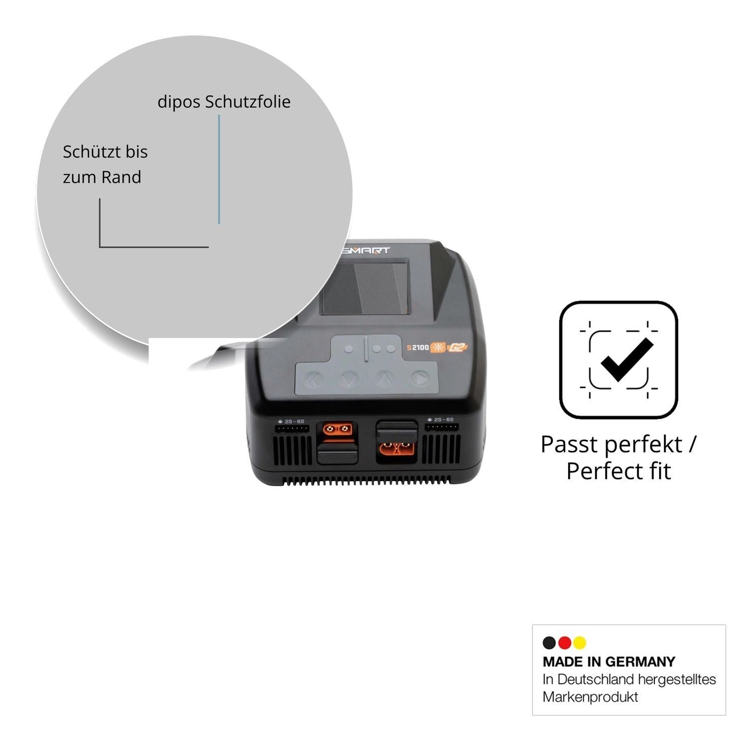 Blickschutzfolie für Spektrum Smart Charger S2200  (4)