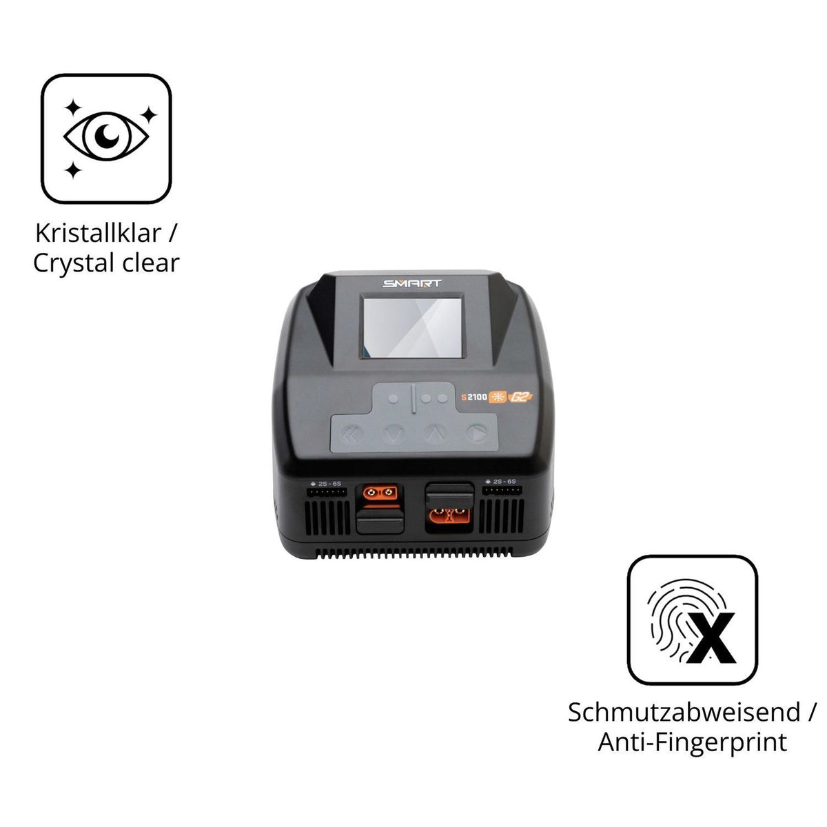 2x 9H Schutzfolie für Spektrum Smart Charger S2200 (5)