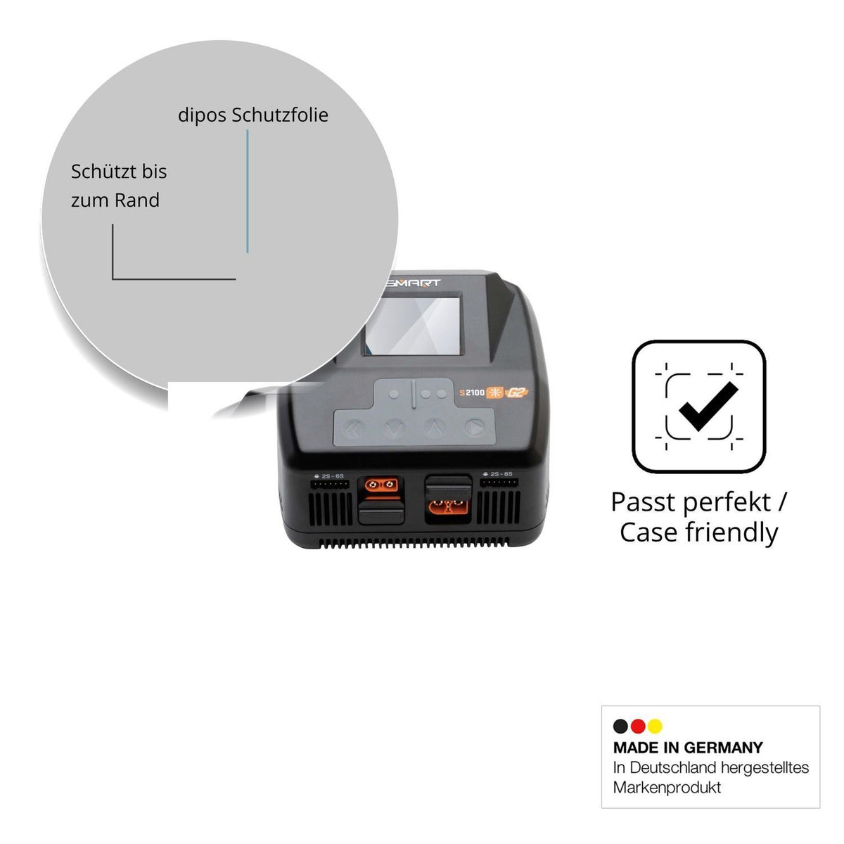 2x 9H Schutzfolie für Spektrum Smart Charger S2200 (6)