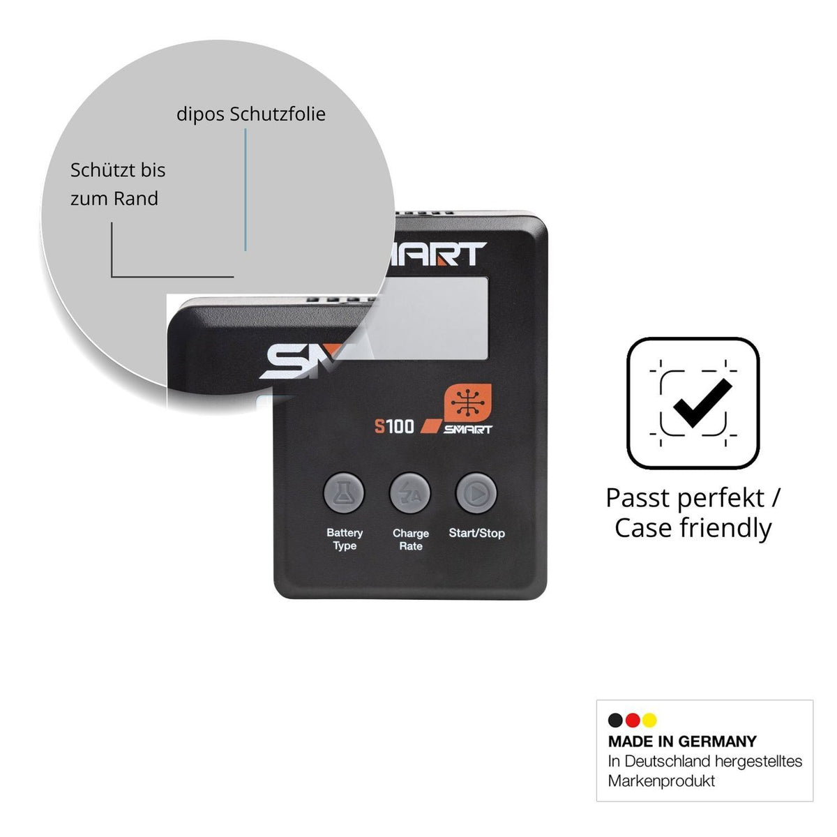 2x 9H Schutzfolie matt für Spektrum Smart Charger  (6)