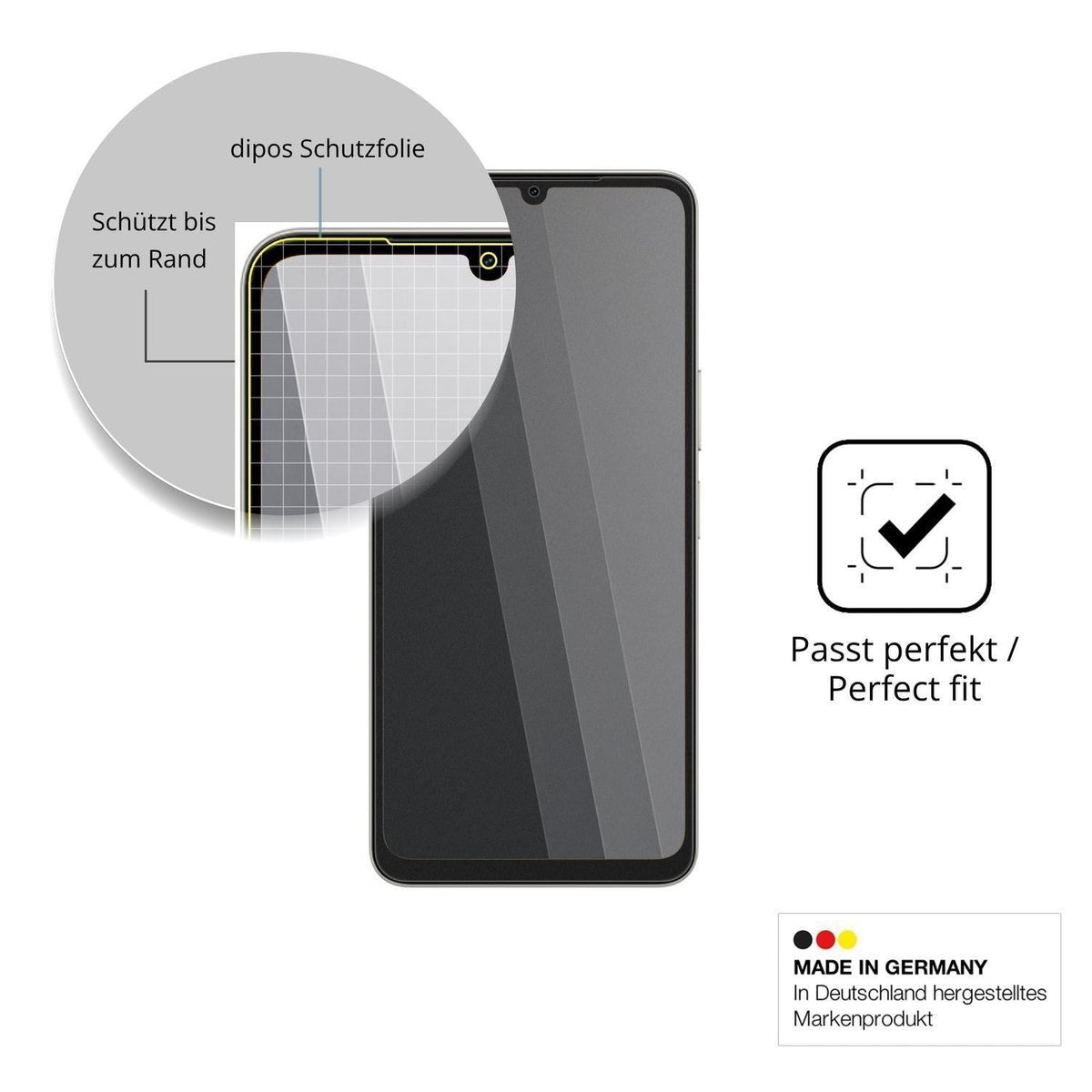 Blickschutzfolie für Vivo Y6e matt Schutzfolie Pri (4)