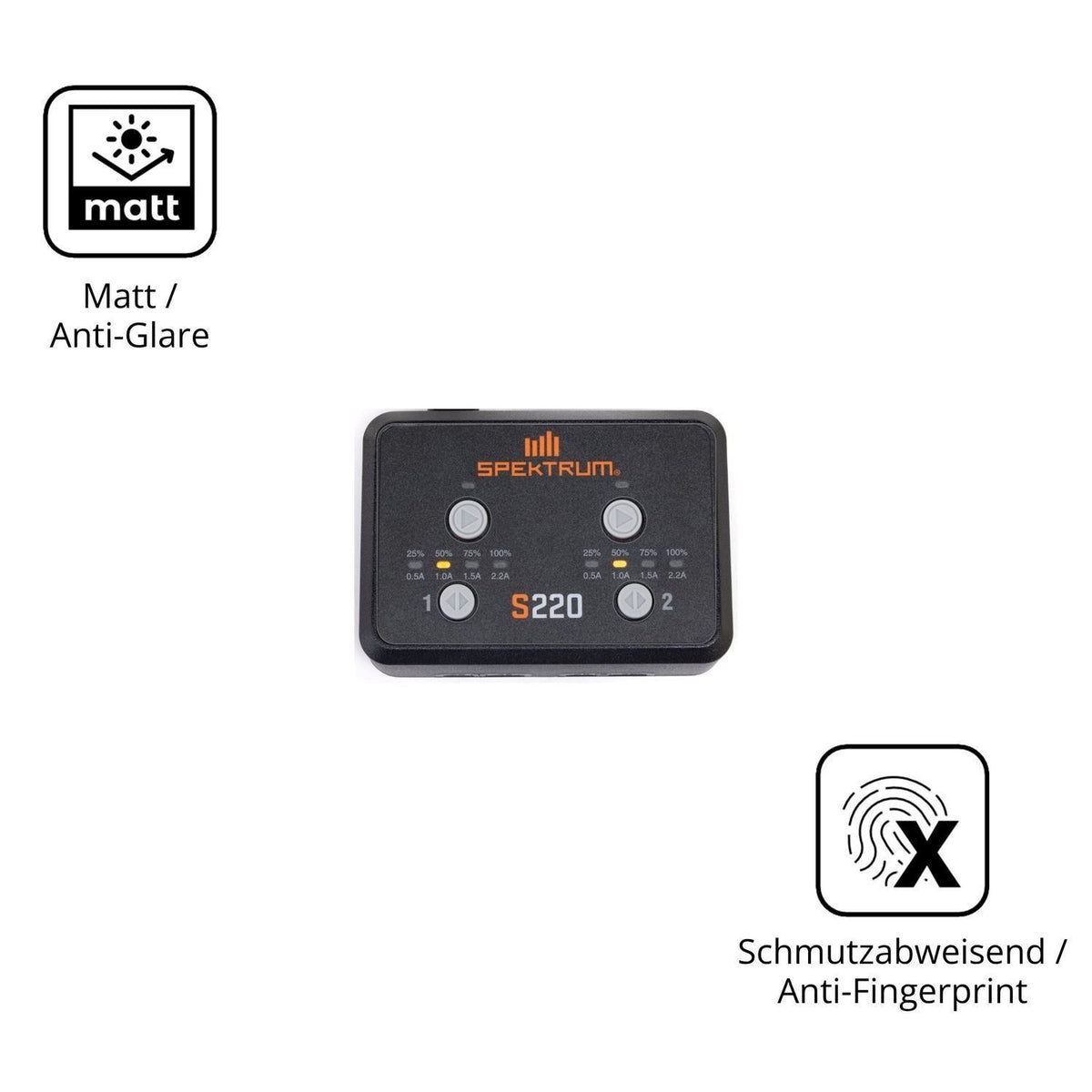 4x Schutzfolie matt für Spektrum Balance Charger S (5)