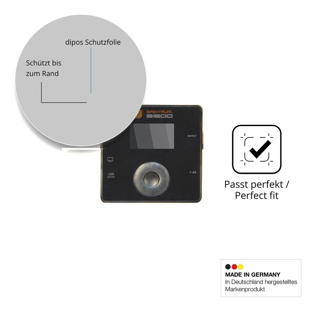 Blickschutzfolie für Spektrum Smart Charger S1500  (4)