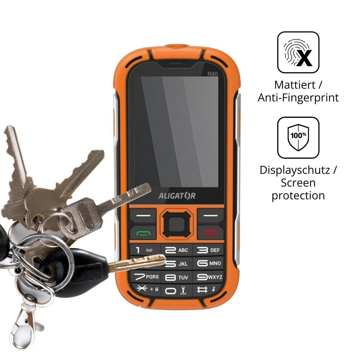 Blickschutzfolie für Aligator R60 4G eXtremo matt  (3)