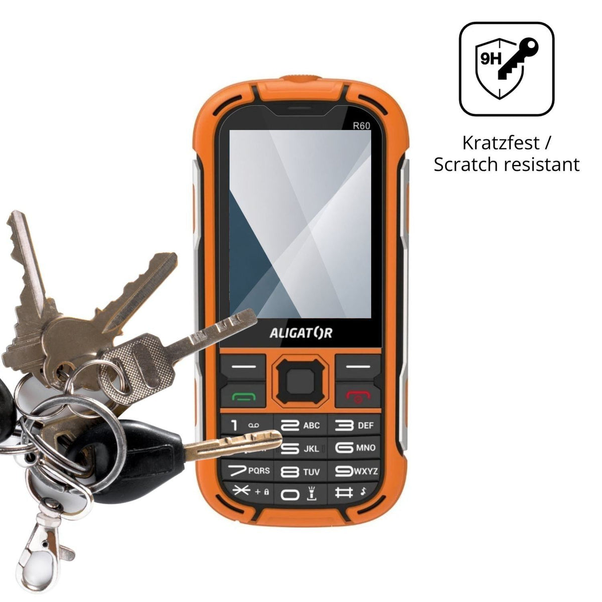 2x 9H Schutzfolie für Aligator R60 4G eXtremo Panz (3)