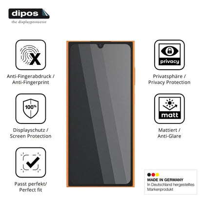 Blickschutzfolie für Oukitel C62 GT matt Schutzfol (5)