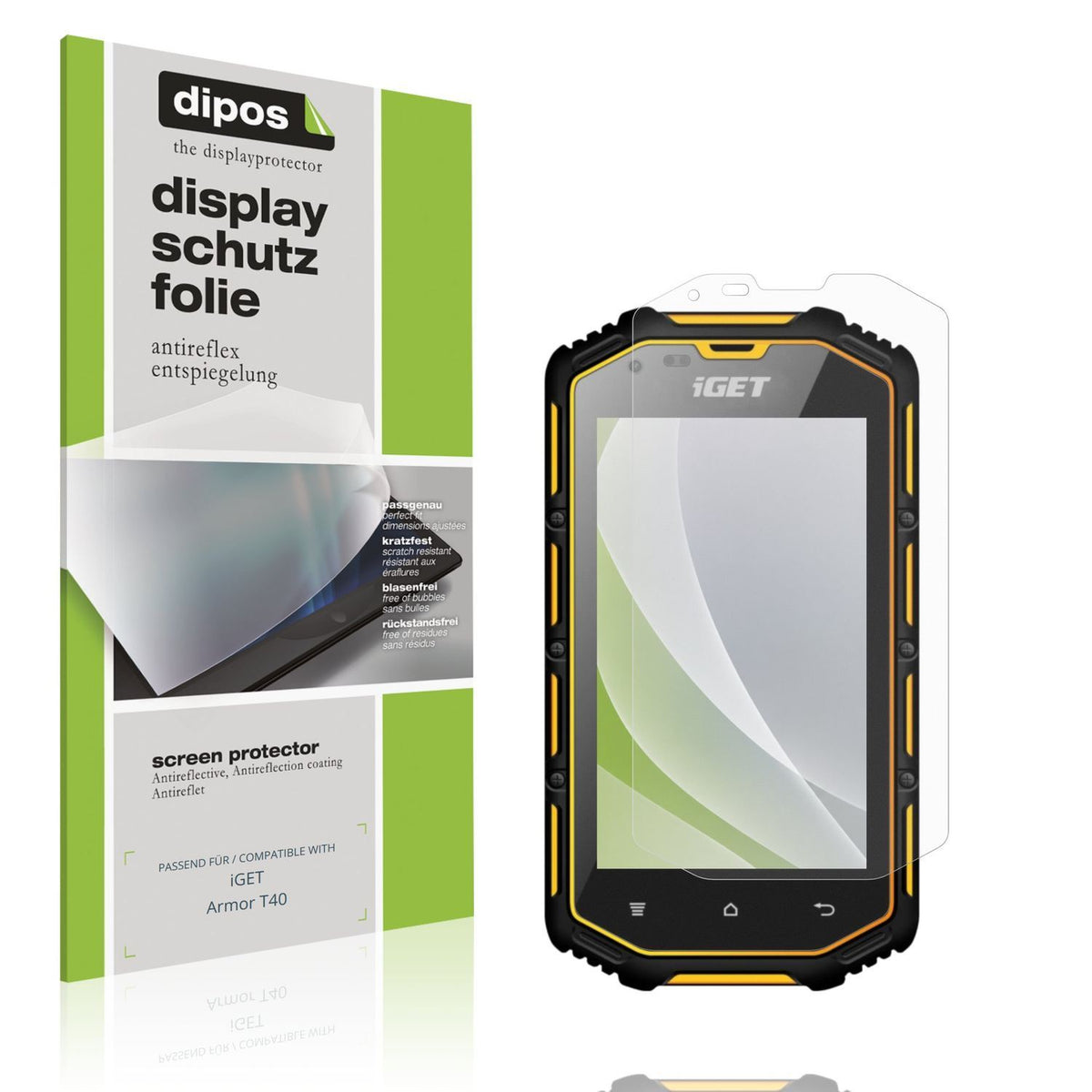 4x Schutzfolie matt für iGET Armor T40 Display-Sch (1)
