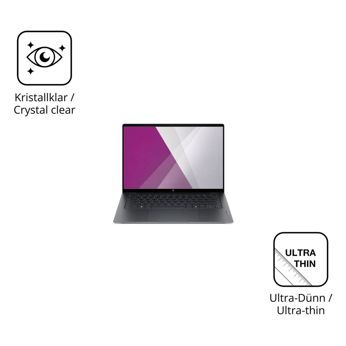 2x Schutzfolie klar für HP OmniBook Ultra 14-kd077 (5)